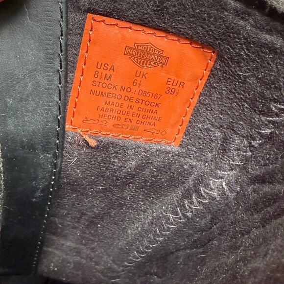 Harley-Davidson Women’s Alexa Back Lace Black Leather Motorcycle Boots D85167 - Picture 5 of 5